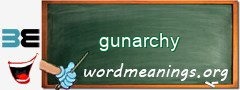 WordMeaning blackboard for gunarchy